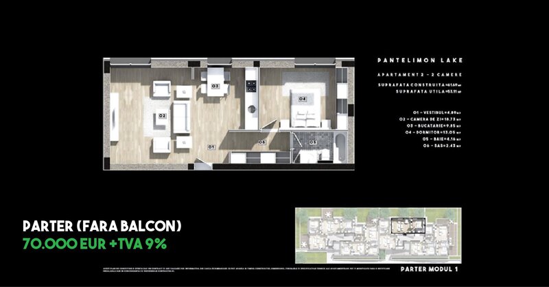 Pantelimon apartament 2 camere bloc finalizat